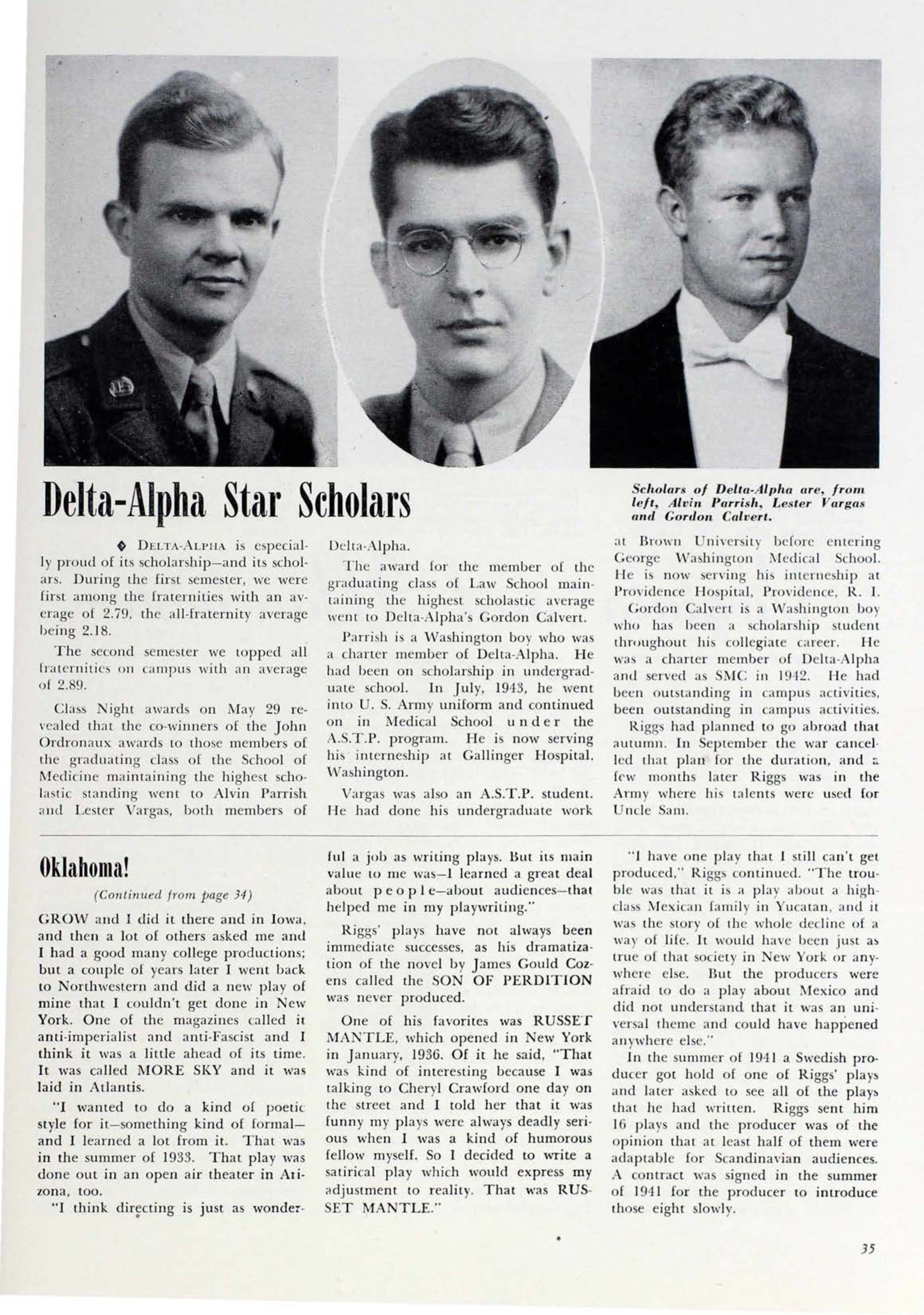 Delta-Alpha Star Scholars